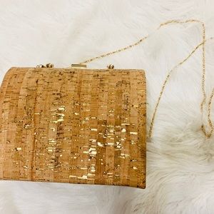 Cork and Gold Bag